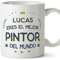 MUGFFINS Tazas Personalizadas para PINTOR hombre - En Español - Mejor del Mundo - 11 oz / 330 ml - Regalo Personalizable original y divertido