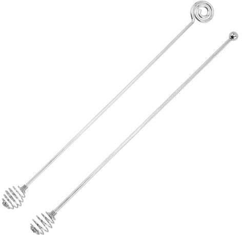 KXUSW 2 Pièces Cuillere a Miel,Outil pour Mélanger Le Café,Cuillere Miel pour Distributeur Confiture De Miel, Outils De Desserts pour Mariages, Anniversaires, Baby Showers, Fêtes De Noël