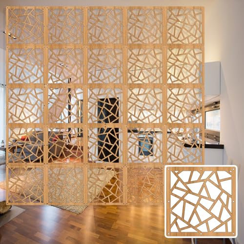 Paravants Raumteiler Decken-Raumteiler-Paneel, hängende Raumtrennung, wasserdichter Sichtschutz, Wandtrennwände, Bildschirm for Büro, Inneneingang, Holz-Kunststoff, tragbarer Separador De Ambiente ( S