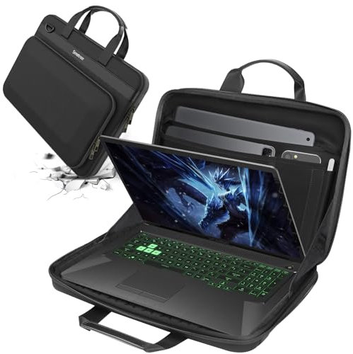 Smatree 17-18inch Hard Case for Razer Blade 17/18, for 17.3 inch MSI Gaming Laptops GS76 Stealth/ GF75 Thin Series, for 16 inch Acer Nitro 16 Gaming Laptop - AN16-41-R3ZV/AN16-41-R148 Bag(A800XL)