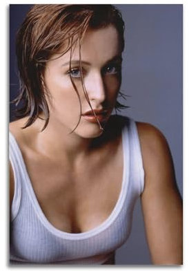 Gillian Anderson Poster mit Charakter-Cover, Wandposter, Sänger und Schauspieler, Kunstdruck, ästhetisches Wandbild, ästhetische Leinwand, moderne Wohnzimmer-Schlafzimmer, Dekoration, 20 x 30 cm,