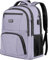 Backpack Womens, 15.6 Inch School Bags for Women Waterproof Computer Rucksack with USB Port for Travel Business College Work, Purple