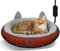 Heated Cat Bed for Small Size Cats, Heated Pet Bed with Timer & Temp Adjustable, Removable Waterproof Pet Heating Pad for Indoor Cat, Gray Cozy Donut Electric Bed Heater Warmer for Kitten Cat