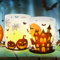 Hxezoc 15 Halloween Windlicht tischdekoration Kürbis Fledermaus Spinnennetz Deko Tischdeko für Teelichter oder Kerzen und Gartenfeste