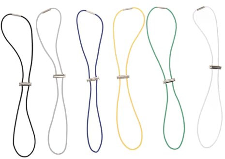 Alipis Bin Band Holder Elastic Trash Bag Fasteners Set 6pcs Reusable Bag Fixing Bands for Outdoor Bin