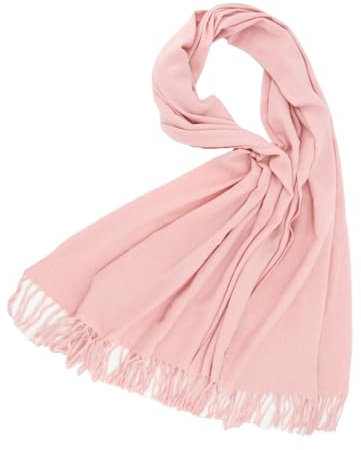 Mütze Und Schal Junge Junge Pashmina-Schal Schwarzes Schal Tücher Autoreinigung Außen Beschlag Brille Tücher Schal Winter Blau Damen way Tücher Für Auto Weißer Schal Herren Kaschmir (Pink, One Size)