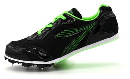 Leichtrit Zapatillas de Clavos Atletismo,Pista Y Campo Zapatillas Correr con Clavos,Zapatillas Deportivas con Clavos De 7 Clavos Juvenil Unisex Zapatos Atletismo Antideslizantes Velocidad Sprint