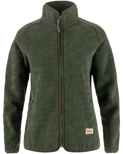 FJALLRAVEN 84789-662 Vardag Pile Fleece W Sweatshirt Women's Deep Forest Size M