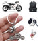 FENQURO Motorrad Schlüsselanhänger mit Schutzengel, Geschenk Engel Schlüsselanhänger für Motorradfahrer, Geschenke Motorrad Schlüsselanhänger Glücksbringer Fahr vorsichtig