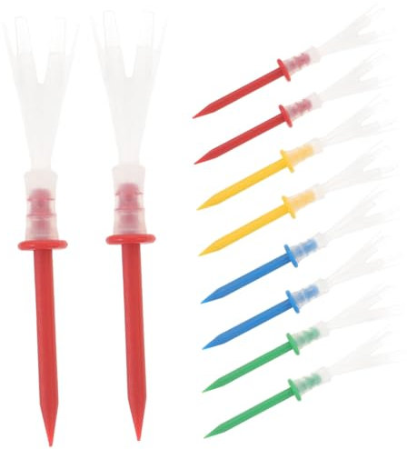 ARTSEWPLY Golf Tees Kunststoff 16 Stück Abschläge Für Längere Gerade Gleichmäßige Abschlagstiefe Für Training Und Wettkampf