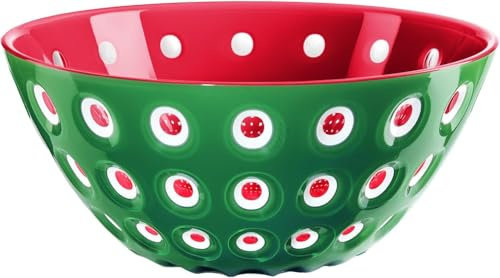 Guzzini - Behälter 25 cm aus San 'Le Murrine' (Smerlado-Rot-Weiß)