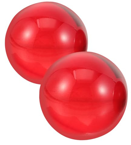 Yardwe Fitnessball Handball zappeln Bieger Körperbildmaschine Handentspannungsbälle Massage handtrainer fingertrainer Hand fingertrainer Harz-Rollhandball Handübungsharzbälle rot