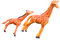 TOYANDONA 2 Stück Mikro-landschaftsverzierung Dschungel Sonnentiere Zoo Tiere Stofftier Giraffe Naturdekor Babyzimmer Kuppel Babyauto Plüsch Gnom Giraffenvase Tierfigur Harz