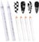Quick Dry Fine Tips Nail Art Pens, 2 Pcs Nail Varnish Pens, with Drill Pen for DIY Nail Art Dot and Line Art (White)