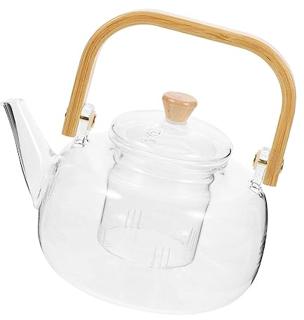 Alipis Tetera De Tetera De Vidrio Para Calentar De Sueltas Hogar Para Uso Diario