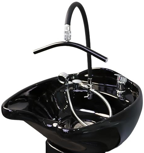 WuDLi Cadre pour équipement Head Spa, Douche avec Tuyau de 60 cm, Sortie d'eau rotative à 360°, pour bac à shampoing ou lit