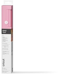 Cricut Smart Permanent Vinyl, Light Pink, 33cm x 91.4cm, Self-Adhesive Vinyl Sheet | Ideal for Customising Mugs, Bottles, Labels, Signs & DIY Crafts, for All Cutting Machines