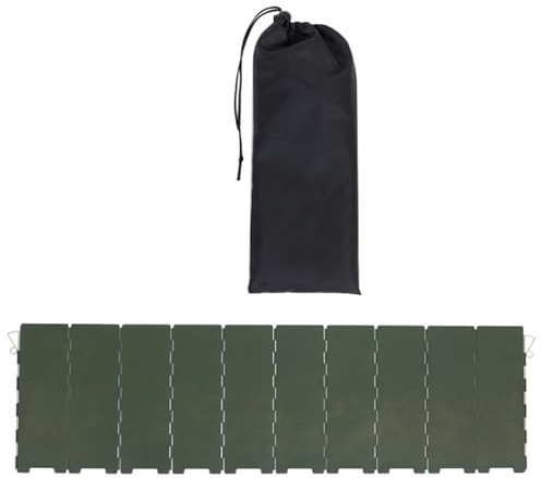 Toyvian Portable Lightweight Camping Stove Windscreen 32 Inch Foldable Windshield Shield for Outdoor Cooking and Gas Burner Windproof Protection