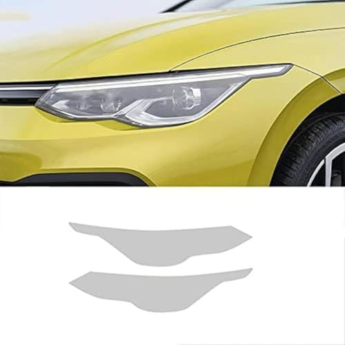 LDGSUPH Auto Scheinwerfer Schutzfolie Für VW Für Golf 8 Mk8 2020 2021 Frontscheinwerfer Transparente geschwärzte TPU-Aufkleber Außenscheinwerfer Schutzfolie
