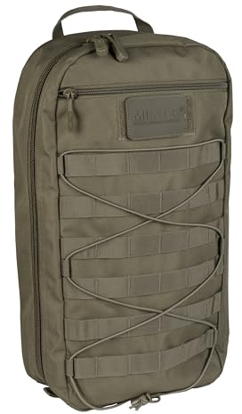 Mil-Tec Rucksack Tactical Core 15 Ltr • Robuster & kompakter Daypack • Wasserabweisende PVC-Beschichtung • Molle-Aufnahme-System • Gepolsterter Netzrücken • Oliv