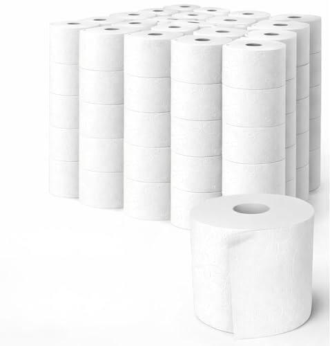 96 rouleaux Papier toilette triple épaisseur – Pack économique longue durée – Doux, solide et absorbant – Idéal grande consommation