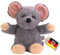 welliebellies® Wärmekuscheltier für Kinder - Wärmekissen gegen Schmerzen und zum Wohlfühlen - Wohltuender Kräuterduft durch Rosmarin und Lavendel, Eukalyptus & Pfefferminz - groß (Maus)