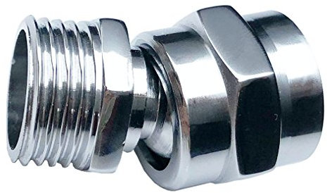 Shower head Swivel adapter,ball joint povit for overhead/handheld shower head,shower arm connection,polished Chrome
