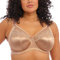 Elomi Women's Cate Embroidered Full Cup Banded Underwire Bra Coverage, Opaque, Hazel, 38K US