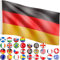 FLAGMASTER Flagge, 30 verschiedene Fahnen zur Wahl, Größe 120 cm x 80 cm, Deutschland