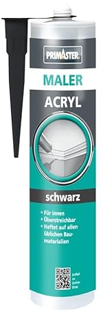 Primaster Maler-Acryl Schwarz 310ml Dichtmasse Dichtstoff Bauacryl