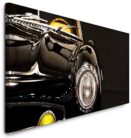 Paul Sinus Art GmbH Oldtimer 120x 50cm Panorama Leinwand Bild XXL Format Wandbilder Wohnzimmer Wohnung Deko Kunstdrucke