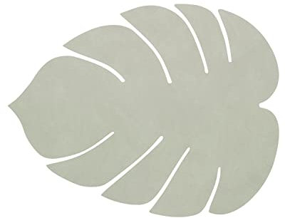 Lind DNA NUPO Tischset Monstera Leaf L Olive Green 42 x 35
