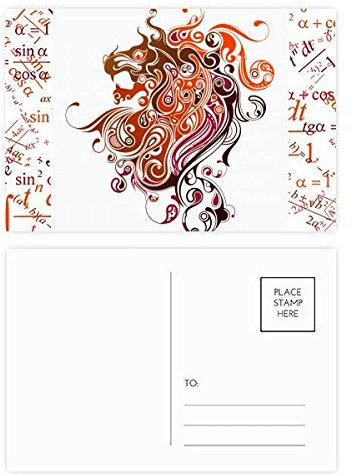 Postkarten-Set, bunte Drache, Tier-Silhouette, 20 Stück