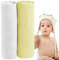 Dreamzie - Spannbettlaken 70x140 Baby 2er Pack - Baumwolle Oeko Tex Zertifiziert - Weiß und Grün - 100% Jersey Spannbetttuch 70x140cm