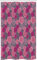 ABAKUHAUS Rose et Gris Rideau de Douche Stalle, Dentelle tourbillonné Cercle, Ensemble de Salle de Bain en Tissu en Crochets, 120 x 180 cm, Magenta Fuchsia Gris