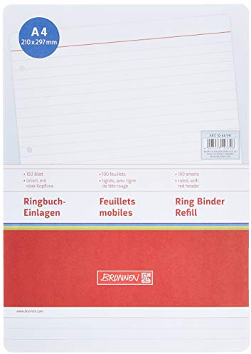 5x Brunnen Ringbucheinlage A4 LIN 100Bl
