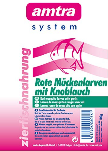 Amtra Rote Mückenlarven mit Knoblauch Portionstafel 10x100g (1kg)