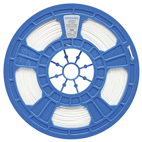 Dremel PL01JA 3D PLA Filament 1,75mm für 3D Drucker in Weiß, Vorteilspack 750g