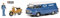 Schuco Barkas B 1000 Simson, Kasten, Simson Kundendienst, mit Schwalbe und Figur, Modellauto, Maßstab 1:43, Limitierte Version, blau, 450364700