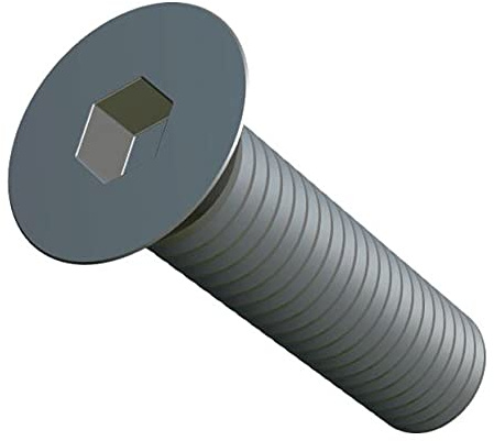 M10X25 Vis Allen à tête fraisée, Acier inoxydable Vis mécaniques à six pans creux Attache à tête plate, 10mm Vis adaptées pour le métal, la construction, l'installation, le bricolage (10 pcs)