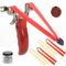 YVOOYV stainless steel slingshot outdoor hunting and fishing catapult There are 4 flat slingshot rubber bands + 50 steel balls + 100 clay balls