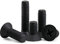 CONPHERON Vis en plastique, Vis à tête fraisée croisé en nylon, noir, M4*20 mm,50 pcs