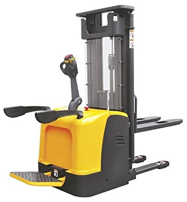 Tor Industries Chariot élévateur électrique industriel en métal jaune, 1,5t, 5,6m, Li-ion