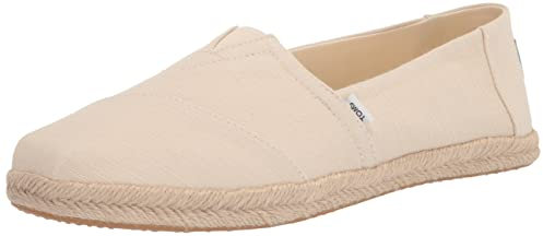 TOMS Women's Alpargata Rope Classic Loafer Flat, Natural White, 6 UK
