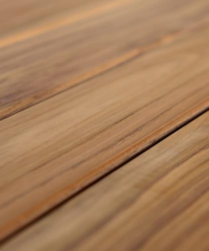Terrassendielen aus Teakholz von BioMaderas®, 125mm Breite, 19mm Stärke (190cm Länge)