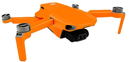 Finest Folia Schutzfolie kompatibel mit Drohne DJI Mini 2 und Controller Aufkleber Set passgenau wasserfest Skin Sticker Design Folie (Vollverklebung K160, Neon Orange)