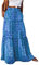 Byoauo Maxi Skirts for Women Hohe Taille mit Taschen Gürtel Falten Plissee Freizeit Boho Blumen Midirock Strandrock