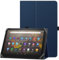 HoYiXi Universelle Hülle für 9-10,1 Zoll Tablette Fire HD 10 2021/2023 & Fire HD 10 Plus 2021/2023 mit Ständer Folio und Handschlaufe Schutzhülle für 9-10,1 Samsung Lenovo Android Tablette - Blau