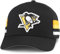 AMERICAN NEEDLE National Hockey League NHL Hotfoot verstellbare Snapback Baseballmütze, Schwarz (Pittsburgh Penguins), Einheitsgr��e