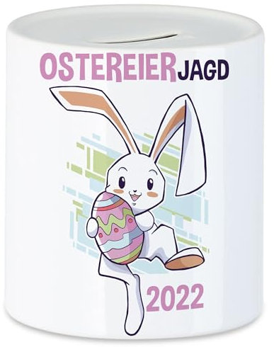 Hey!Print Ostereierjagd 2022 Spardose Osterhase Osterei Ostergeschenk Ostern